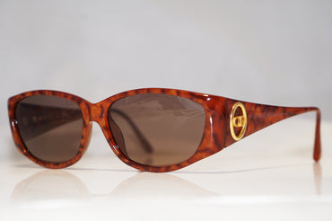 DIOR 1990 Vintage Womens Designer Sunglasses Brown Oval 2853 10 15778