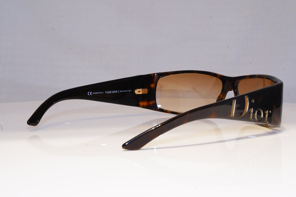 DIOR Mens Womens Designer Sunglasses Brown Rectangle YOUR DIOR 2 E5R 20339