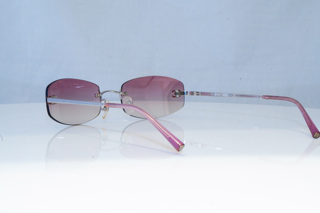 CHANEL Womens Vintage Designer Sunglasses Silver Rectangle 4002 124/58 19306