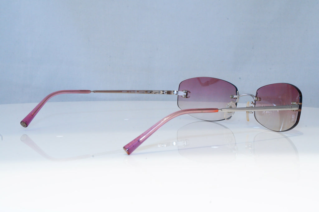 CHANEL Womens Vintage Designer Sunglasses Silver Rectangle 4002 124/58 19306