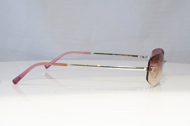 CHANEL Womens Vintage Designer Sunglasses Silver Rectangle 4002 124/58 19306