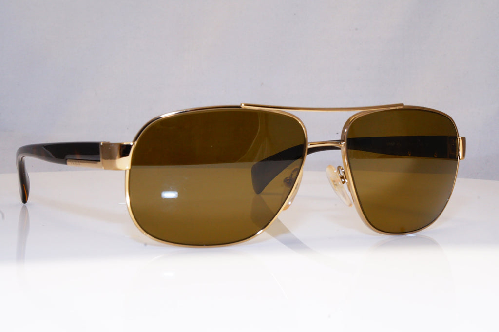 PRADA Mens Polarized Designer Sunglasses Brown Square SPR 52P ZVN-5Y1 17988