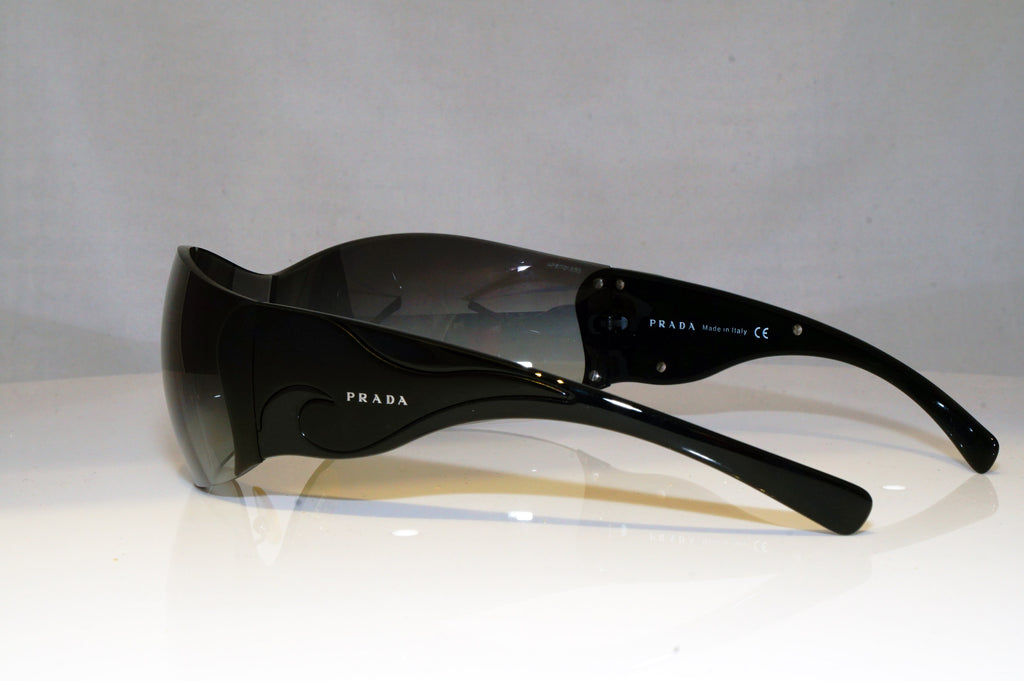 PRADA Womens Boxed Designer Sunglasses Black Shield SPR 58F 1B0-5D1 17095
