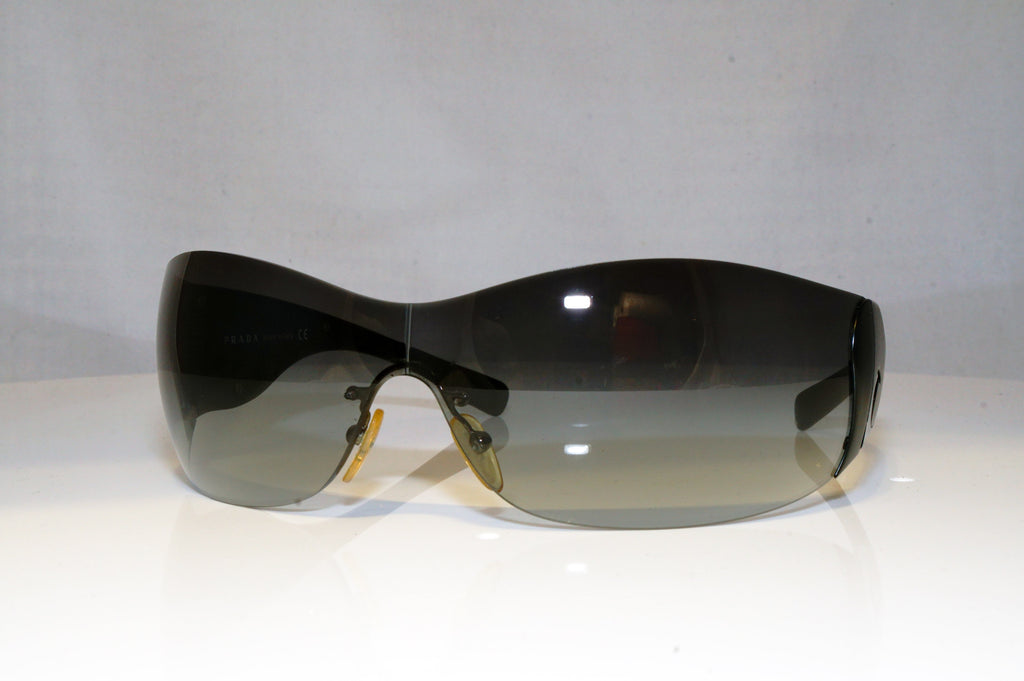 PRADA Womens Boxed Designer Sunglasses Black Shield SPR 58F 1B0-5D1 17095