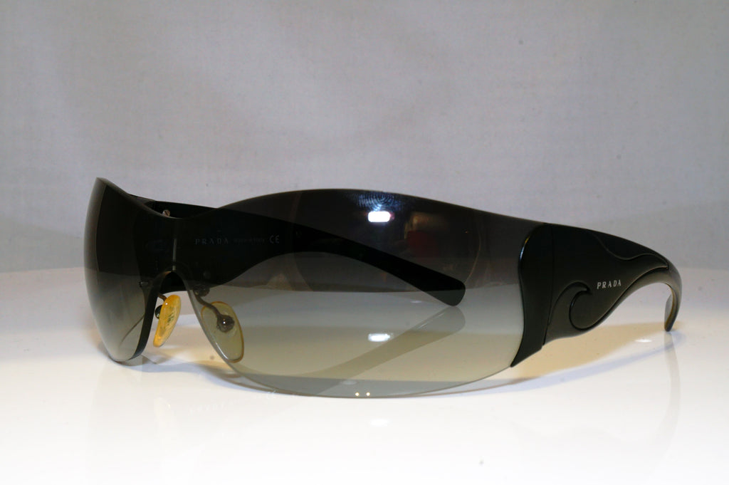 PRADA Womens Boxed Designer Sunglasses Black Shield SPR 58F 1B0-5D1 17095
