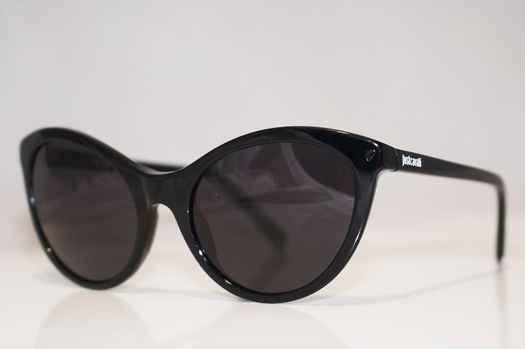 JUST CAVALLI Womens Designer Sunglasses Black Cat Eye JC558S COL01B 14594