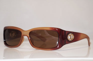 DIOR Vintage Womens Designer Sunglasses Brown Rectangle FLAVOUR 2 RPJ7U 13550