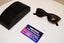 PRADA Womens Designer Sunglasses Black Cat Eye VPR 05R 1AB-101 17975