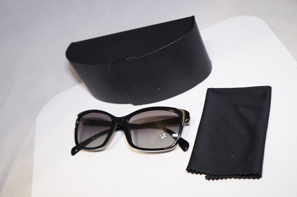 PRADA Womens Designer Sunglasses Black Cat Eye SPR 02O 1AB-3M1 15439
