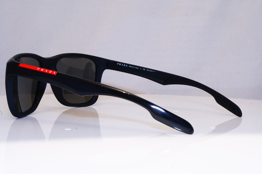 PRADA Mens Polarized Designer Sunglasses Black Square SPR 32O 1AB- 5Z1 18018