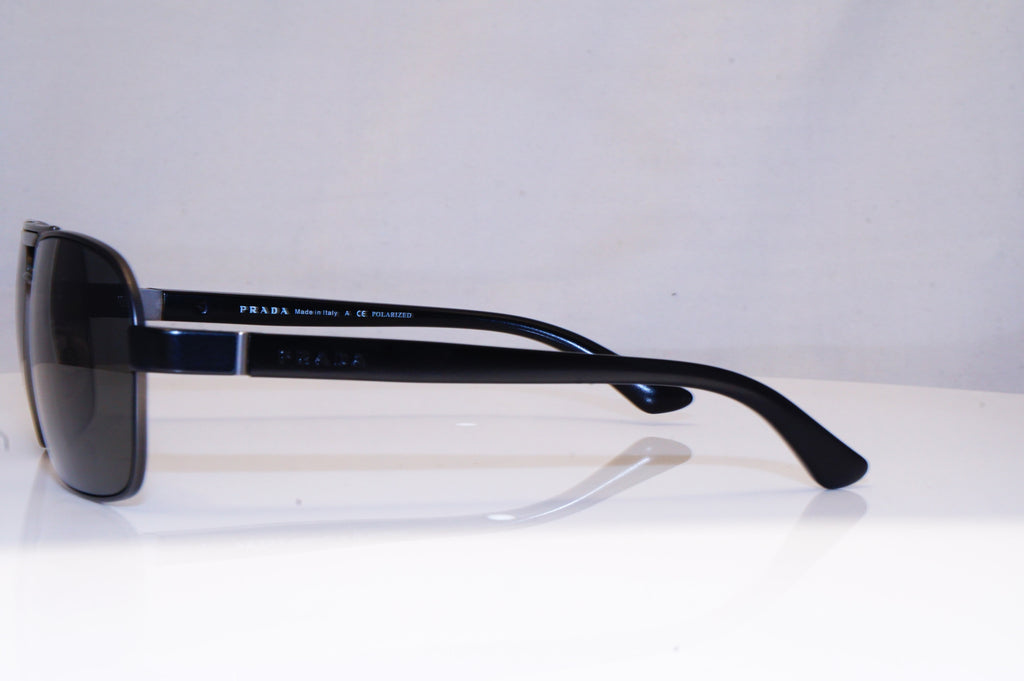 PRADA Mens Polarized Designer Sunglasses Black Square SPR 550 1BO-5Z1 17968