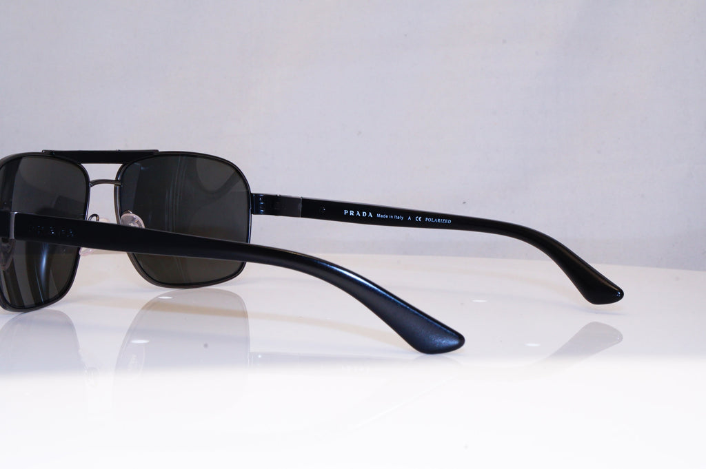 PRADA Mens Polarized Designer Sunglasses Black Square SPR 550 1BO-5Z1 17968