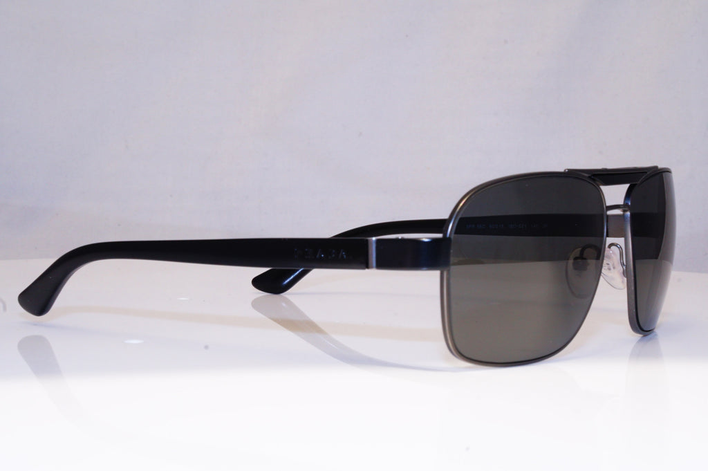 PRADA Mens Polarized Designer Sunglasses Black Square SPR 550 1BO-5Z1 17968