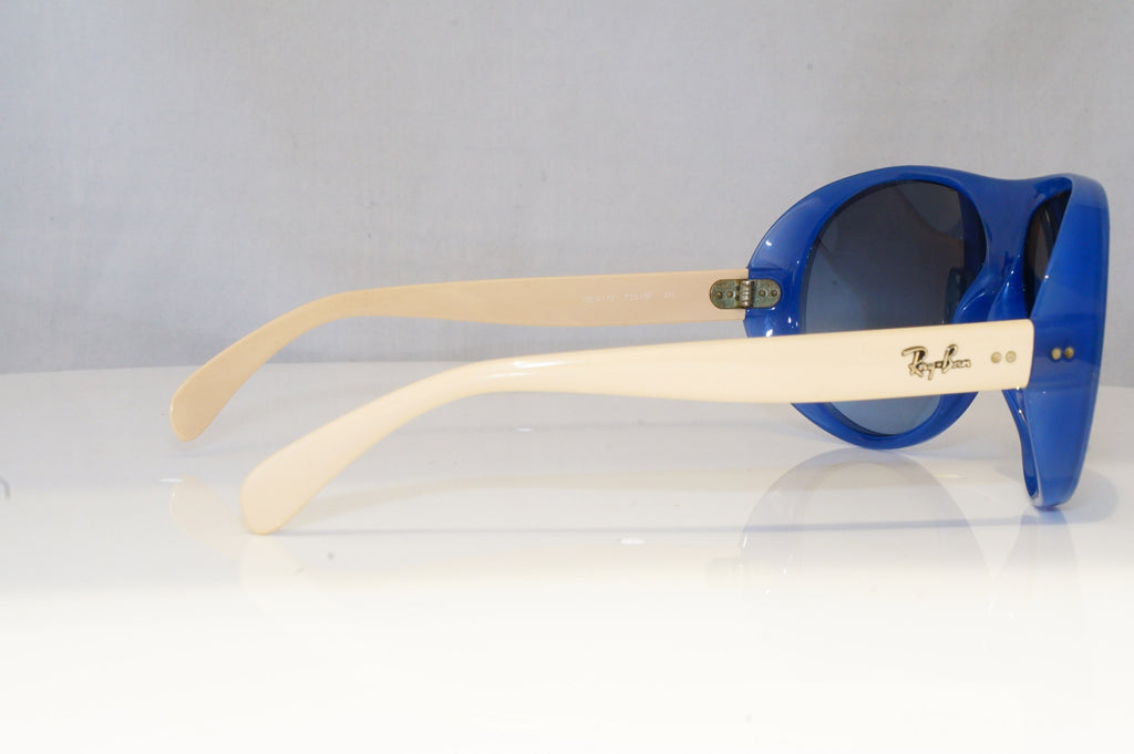 RAY-BAN Womens Designer Sunglasses Blue Oval RB 4112 725/8F 19261