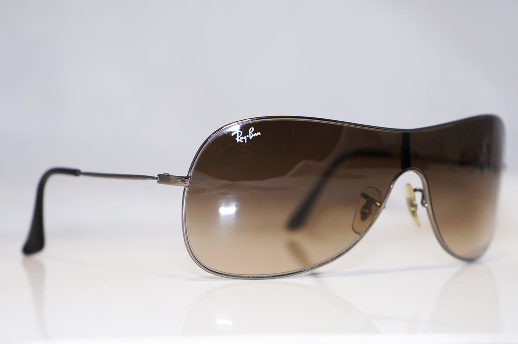 RAY-BAN Mens Designer Sunglasses Silver Shield RB 3211 004/13 15468