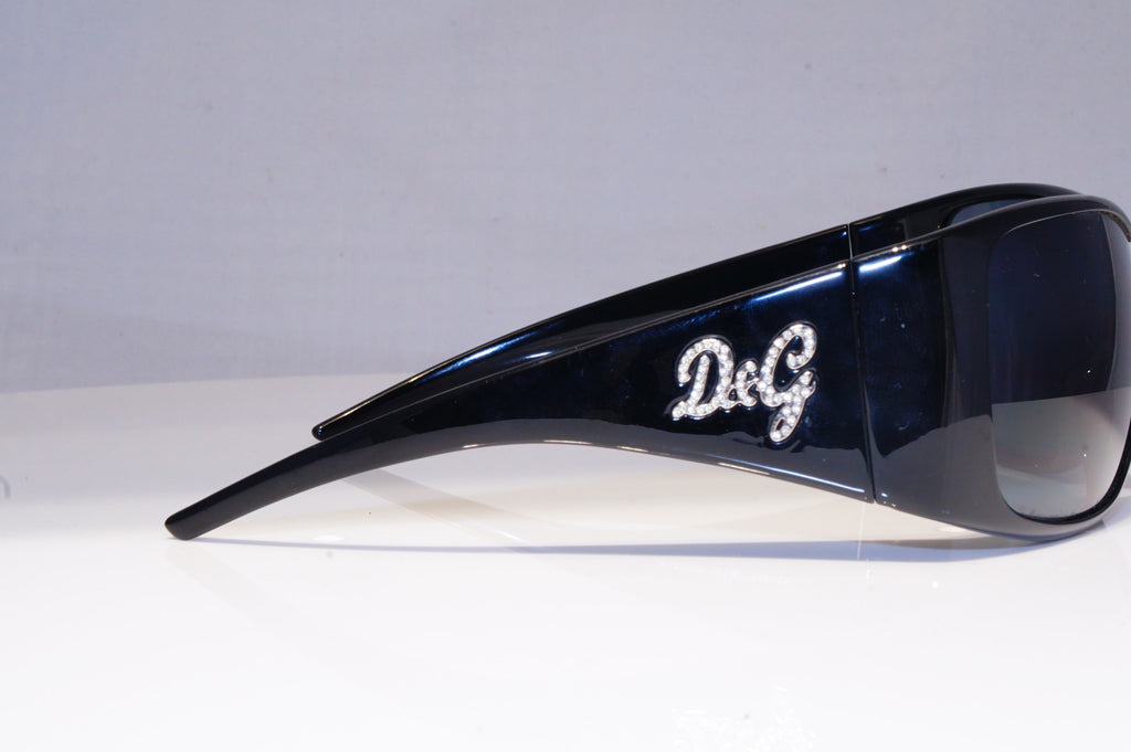 DOLCE & GABBANA Womens Diamante Designer Sunglasses  Shield D&G 8033B 501 20336