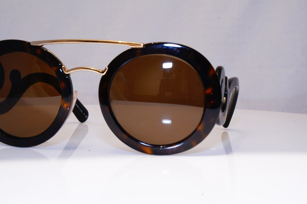 PRADA Womens Baroque Swirl Designer Sunglasses Brown Round SPR 13S 2AU-3DO 18012