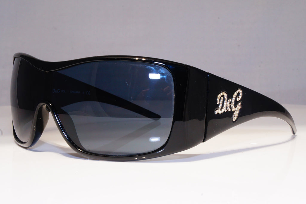 DOLCE & GABBANA Womens Diamante Designer Sunglasses  Shield D&G 8033B 501 20336