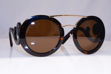 PRADA Womens Baroque Swirl Designer Sunglasses Brown Round SPR 13S 2AU-3DO 18012