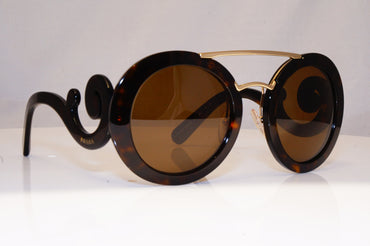 PRADA Womens Baroque Swirl Designer Sunglasses Brown Round SPR 13S 2AU-3DO 18012