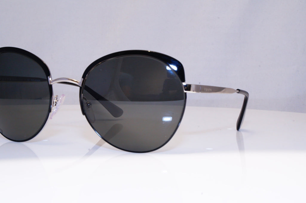 PRADA Womens Polarized Designer Sunglasses Silver Butterfly SPR 54S 7AX5Z1 17955