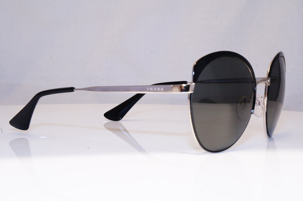 PRADA Womens Polarized Designer Sunglasses Silver Butterfly SPR 54S 7AX5Z1 17955