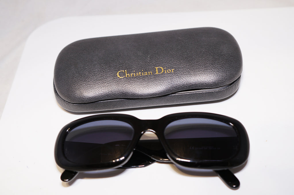DIOR 1990 Vintage Womens Designer Sunglasses Black Oval CD 2006 94F 15375