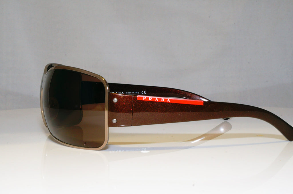 PRADA Mens Designer Sunglasses Brown Wrap SPS 56G  4AC-8C1 17310