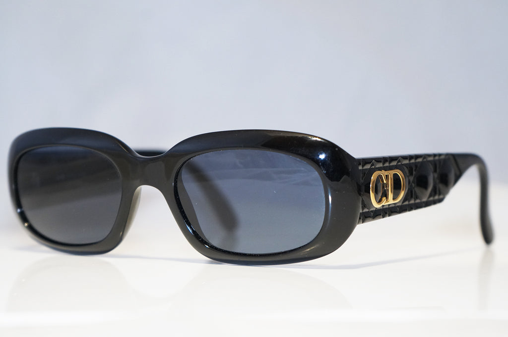 DIOR 1990 Vintage Womens Designer Sunglasses Black Oval CD 2006 94F 15375