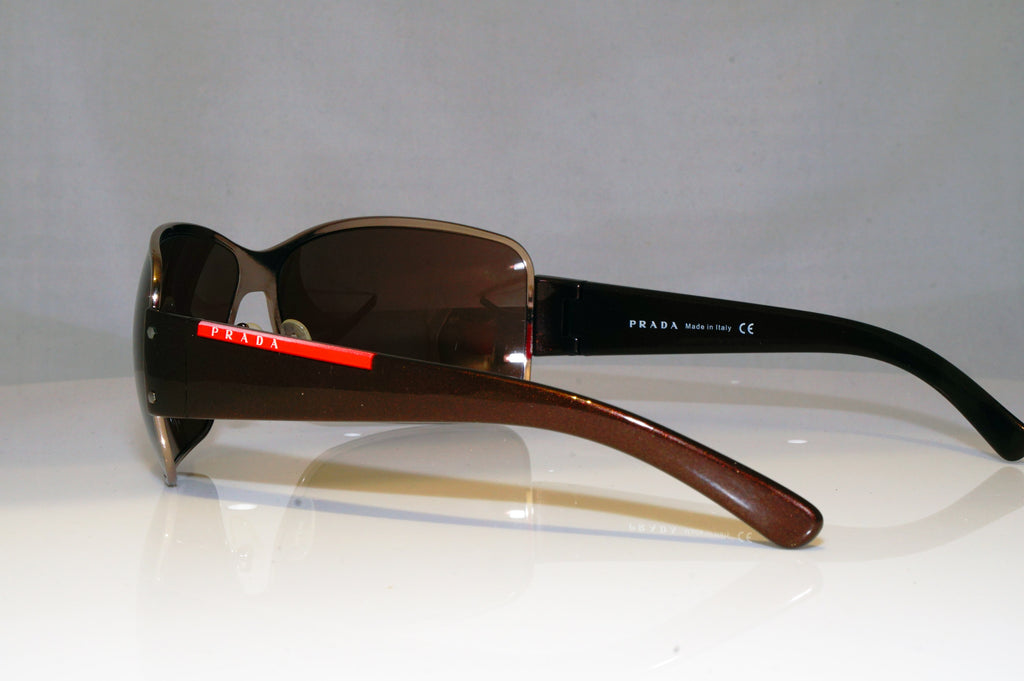 PRADA Mens Designer Sunglasses Brown Wrap SPS 56G  4AC-8C1 17310