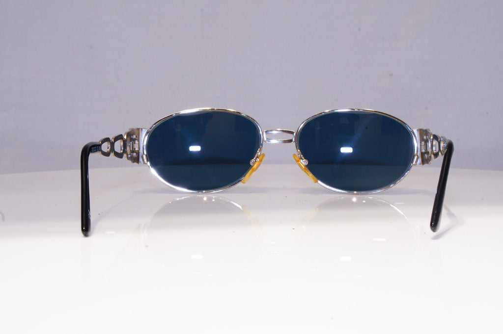 VERSACE Mens Womens Vintage Designer Sunglasses Silver Oval MEDUSA S32 26M 18943