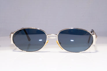 VERSACE Mens Womens Vintage Designer Sunglasses Silver Oval MEDUSA S32 26M 18943