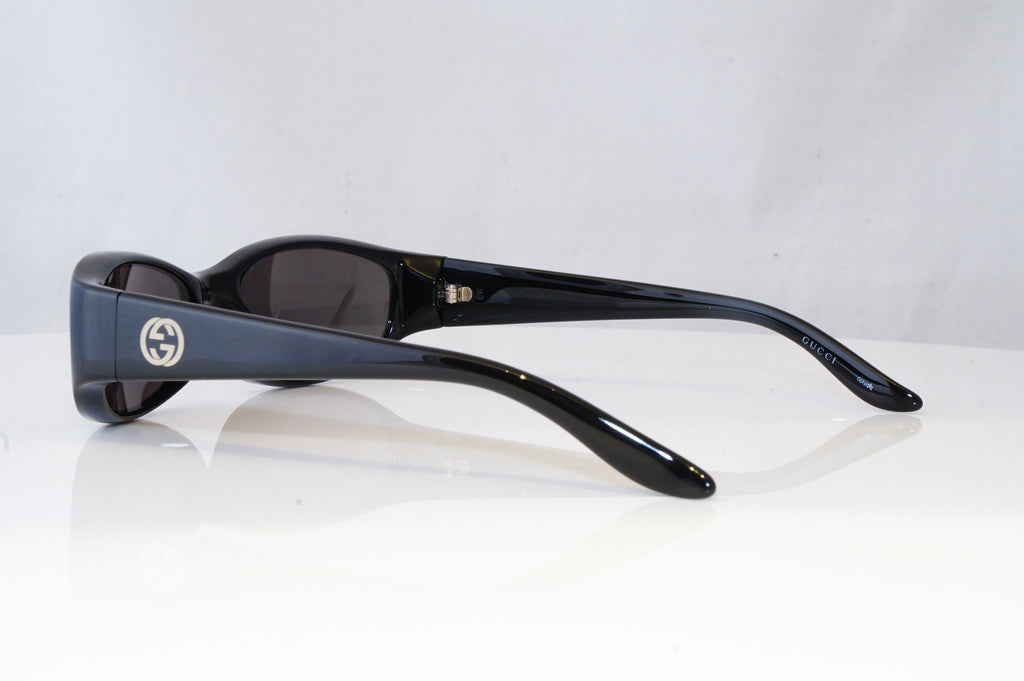 GUCCI Womens Vintage Designer Sunglasses Black Rectangle GG 2456 584 19315