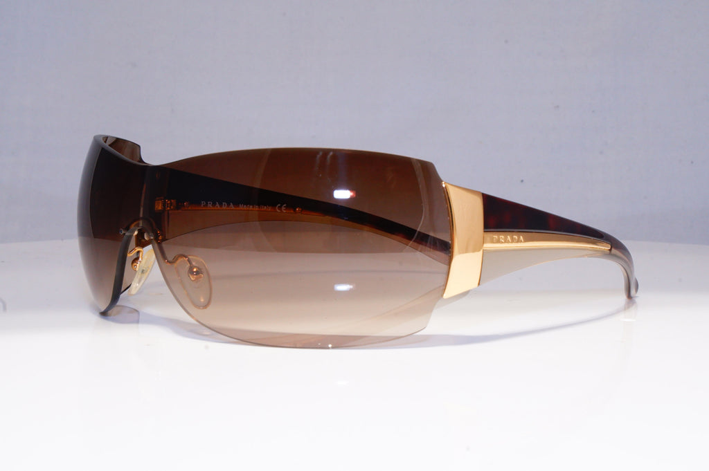 PRADA Mens Womens Boxed Designer Sunglasses Brown Shield SPR 54G 5AK-2Z1 20369