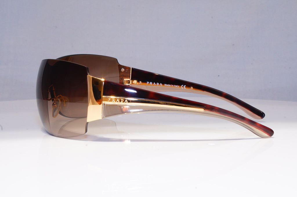 PRADA Mens Womens Boxed Designer Sunglasses Brown Shield SPR 54G 5AK-2Z1 20369