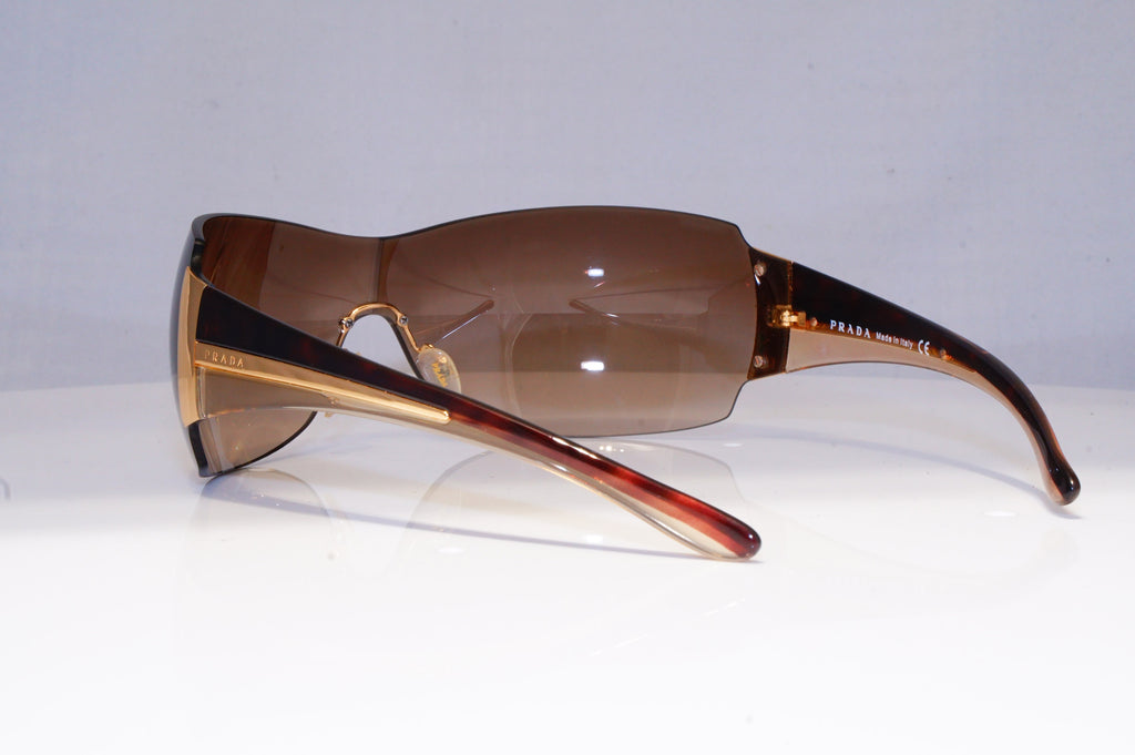 PRADA Mens Womens Boxed Designer Sunglasses Brown Shield SPR 54G 5AK-2Z1 20369