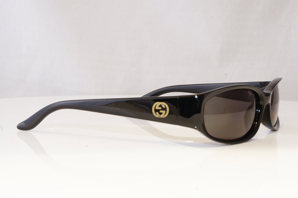 GUCCI Womens Vintage Designer Sunglasses Black Rectangle GG 2456 584 19315