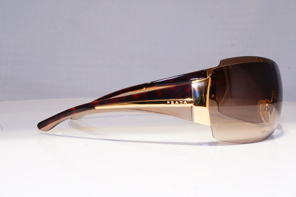 PRADA Mens Womens Boxed Designer Sunglasses Brown Shield SPR 54G 5AK-2Z1 20369