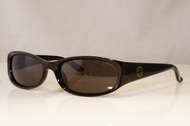 GUCCI Womens Vintage Designer Sunglasses Black Rectangle GG 2456 584 19315