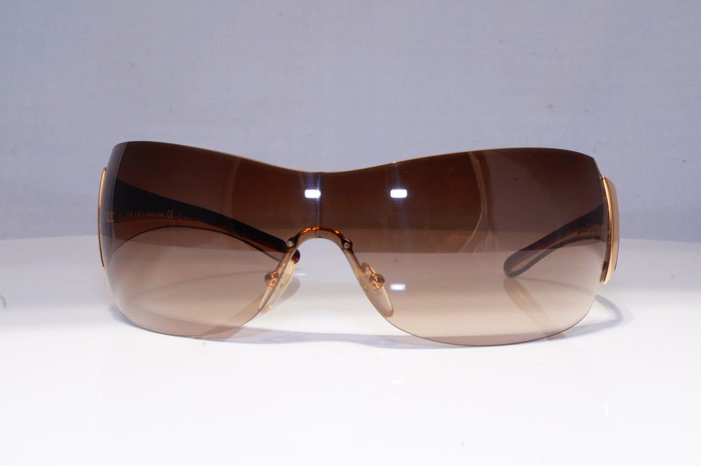 PRADA Mens Womens Boxed Designer Sunglasses Brown Shield SPR 54G 5AK-2Z1 20369