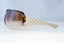 GUCCI Womens Designer Sunglasses Brown Shield MONOGRAM BEIGE GG 1825 BLKDL 19308