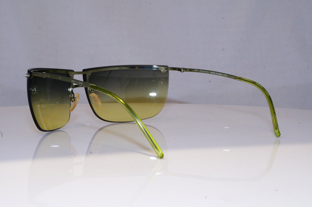 GUCCI Mens Womens Vintage 1990 Designer Sunglasses Green Wrap GG 2652 L4E 20158