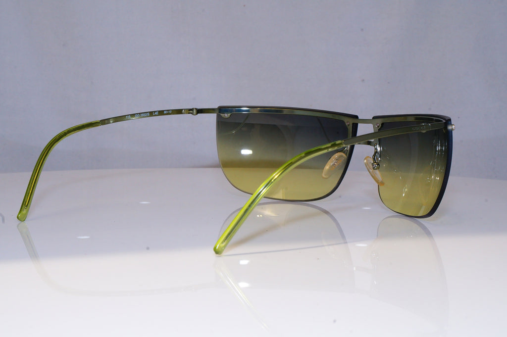 GUCCI Mens Womens Vintage 1990 Designer Sunglasses Green Wrap GG 2652 L4E 20158