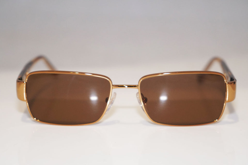 PRADA New Mens Unisex Designer Sunglasses Gold Rectangle VPR 55M 7OE-1O1 11815
