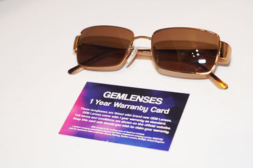 PRADA New Mens Unisex Designer Sunglasses Gold Rectangle VPR 55M 7OE-1O1 11815