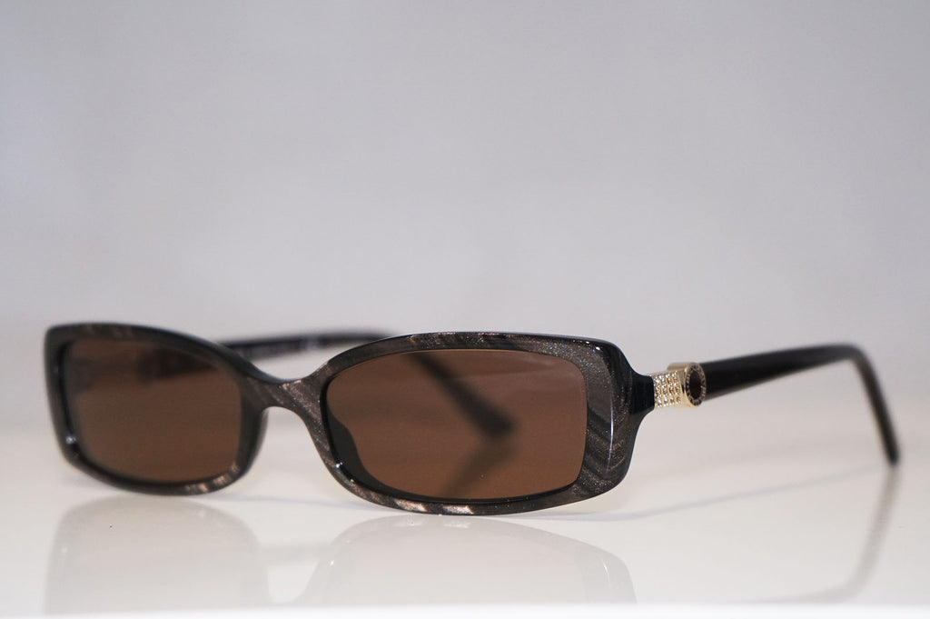 BVLGARI Womens Designer Crystal Sunglasses Brown Rectangle 4041 5069 11817