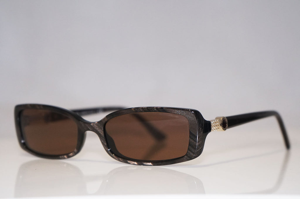 BVLGARI Womens Designer Crystal Sunglasses Brown Rectangle 4041 5069 11817