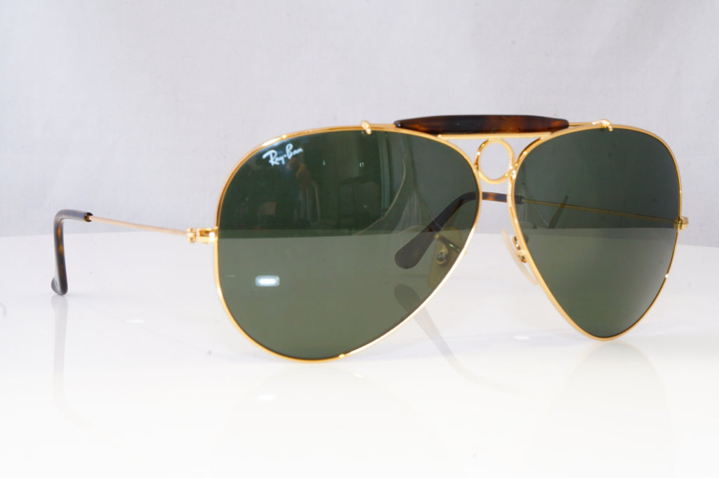 RAY-BAN Mens Designer Sunglasses Gold Pilot SHOOTER RB 3138 181 19268