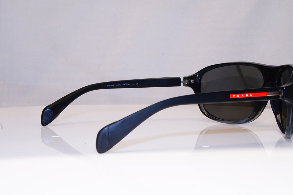 PRADA Mens Polarized Designer Sunglasses Black Wrap SPS 06N GAI-5W1 17989