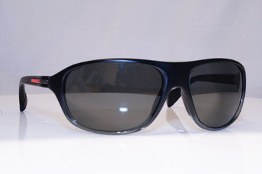PRADA Mens Polarized Designer Sunglasses Black Wrap SPS 06N GAI-5W1 17989